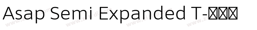 Asap Semi Expanded T字体转换